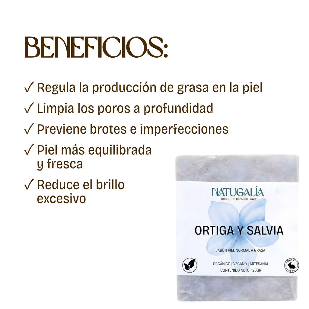 Jabón de Ortiga y Salvia | Control de grasa