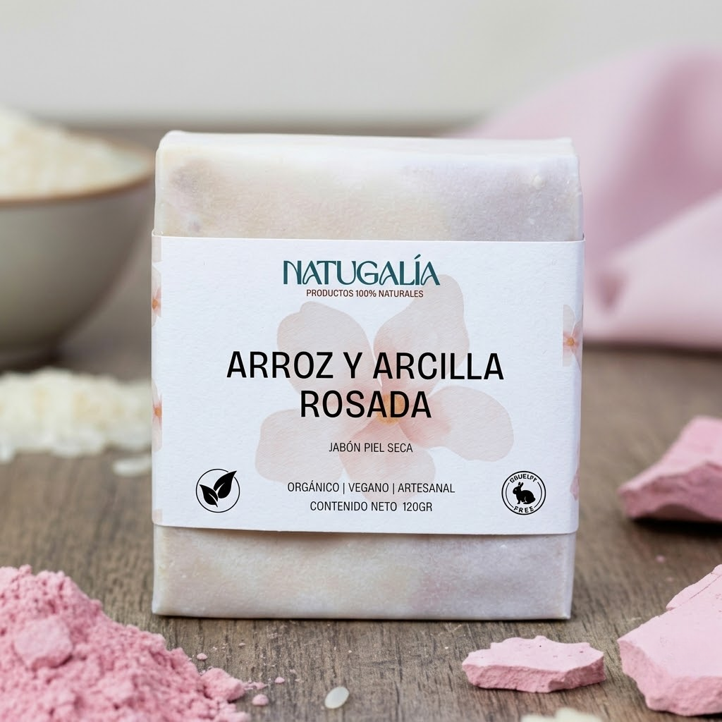 Jabón de Arroz y Arcilla Rosada | Equilibrante