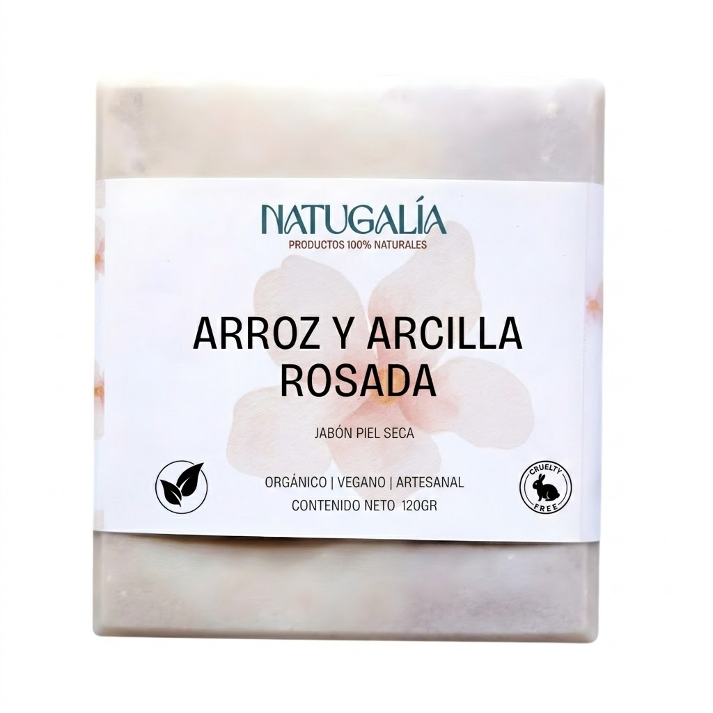 Jabón de Arroz y Arcilla Rosada | Equilibrante
